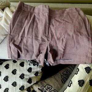 LOFT High waisted shorts. beautiful colors. Worn once. Size 0